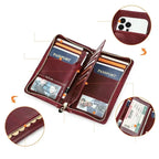 Porte-passeport femme pour le voyage, cartes et documents