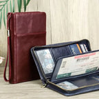 Porte-passeport femme pour le voyage, cartes et documents