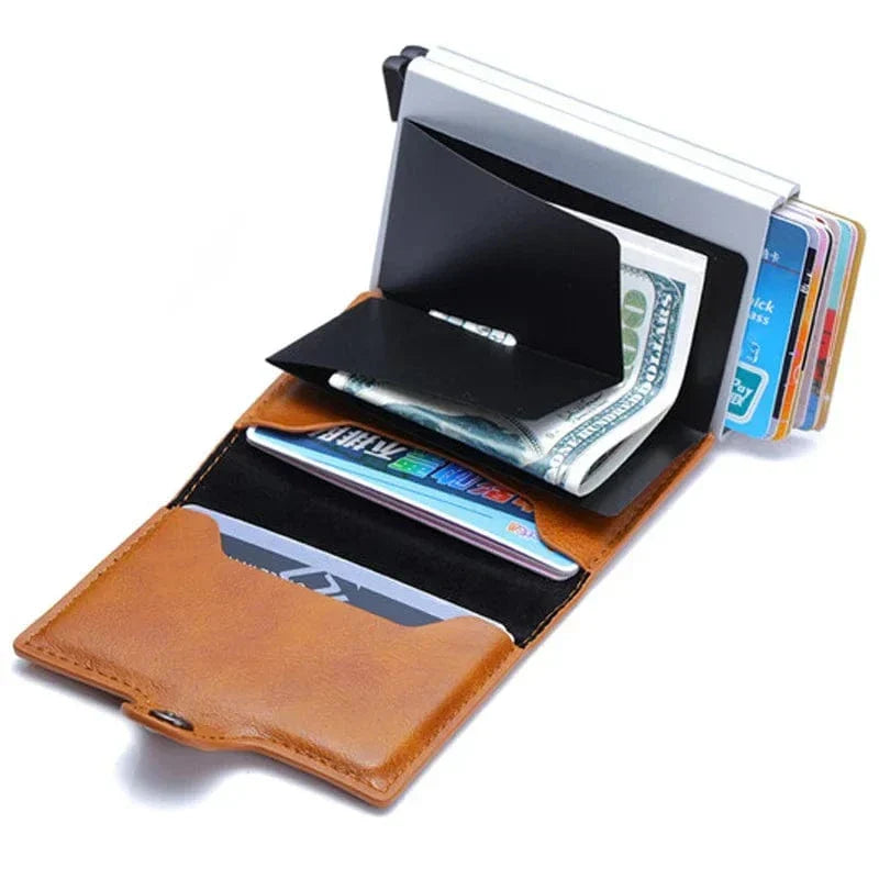 Porte-cartes homme, protection sans contact, 12 cartes, 10 x 6,5 cm