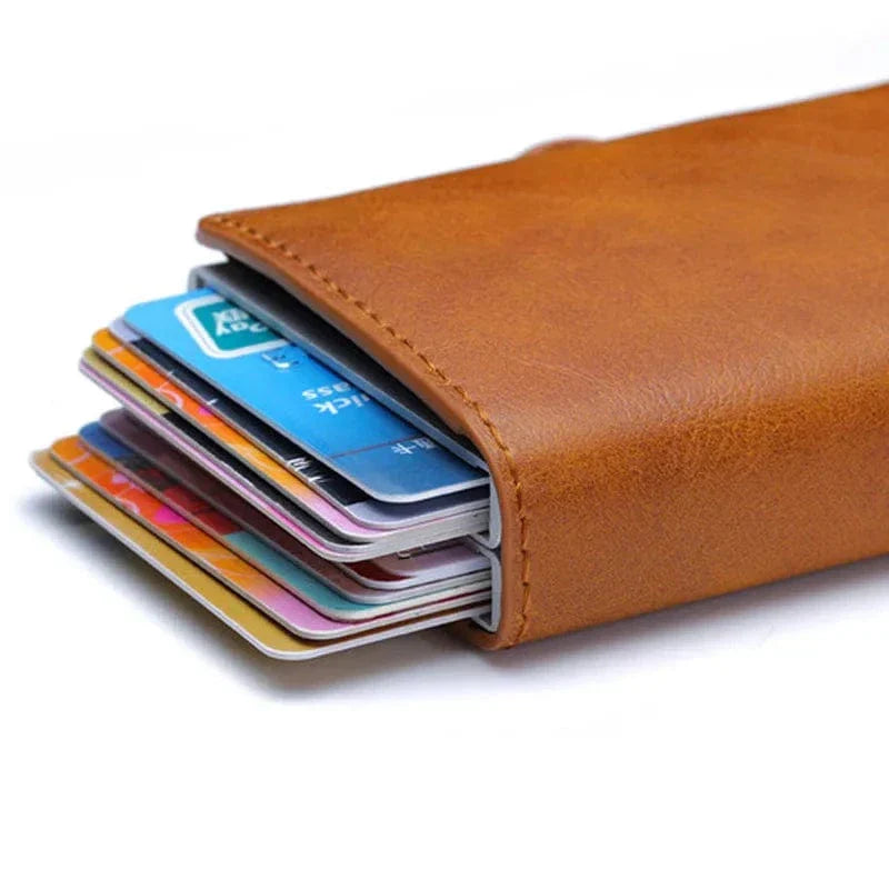 Porte-cartes homme, protection sans contact, 12 cartes, 10 x 6,5 cm