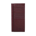 Porte-cartes femme fin à fermeture éclair et pince à billets, rouge