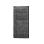 Porte-cartes femme fin à fermeture éclair et pince à billets, noir