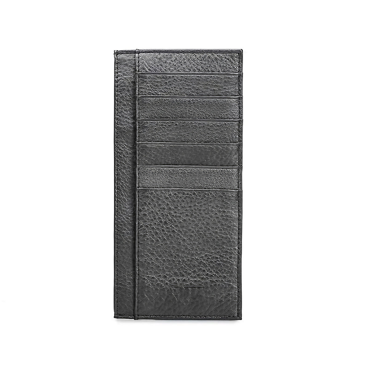 Porte-cartes femme fin à fermeture éclair et pince à billets, noir