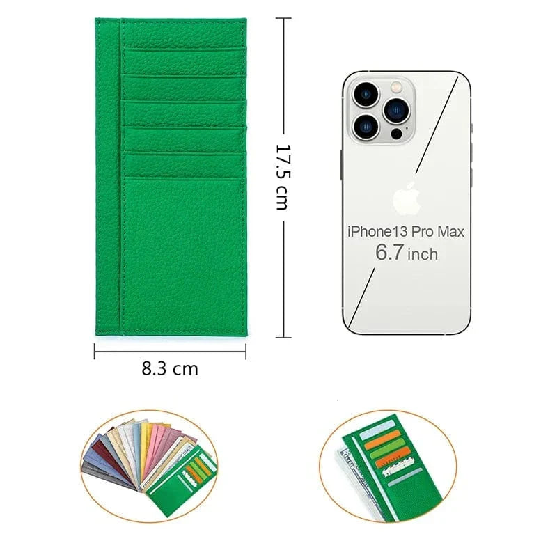 Porte-cartes femme fin à fermeture éclair et pince à billets