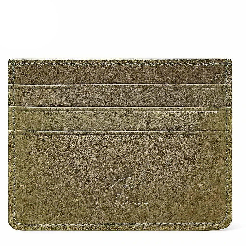 Porte-cartes fin homme, protection anti lecture, six coloris, vert