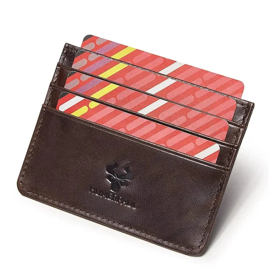 Porte-cartes fin homme, protection anti lecture, six coloris