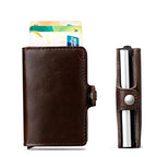 Porte-cartes automatique homme, éjection des cartes en éventail