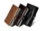 Porte-cartes automatique homme, éjection des cartes en éventail