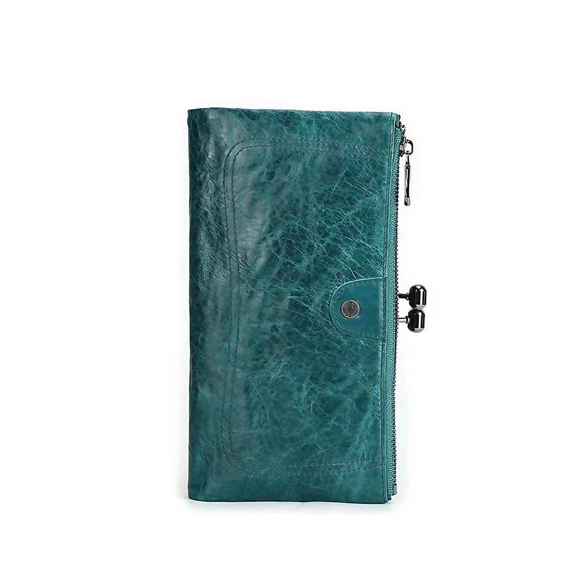 Porte-cartes femme à cadre rigide, blocage sans contact, cinq coloris, bleu