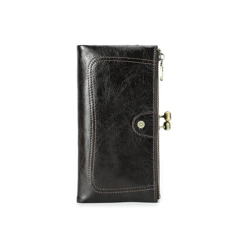 Porte-cartes femme à cadre rigide, blocage sans contact, cinq coloris
