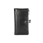 Porte-cartes femme à cadre rigide, blocage sans contact, cinq coloris, noir