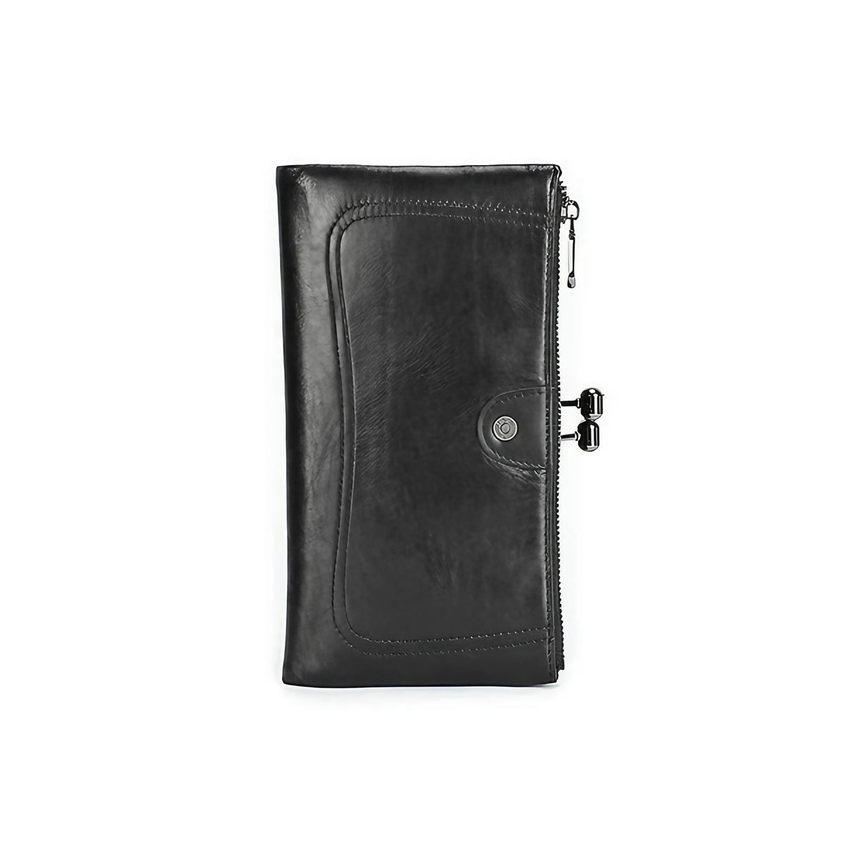 Porte-cartes femme à cadre rigide, blocage sans contact, cinq coloris, noir