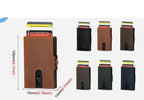 Porte-cartes éjectable homme avec porte-monnaie, huit coloris