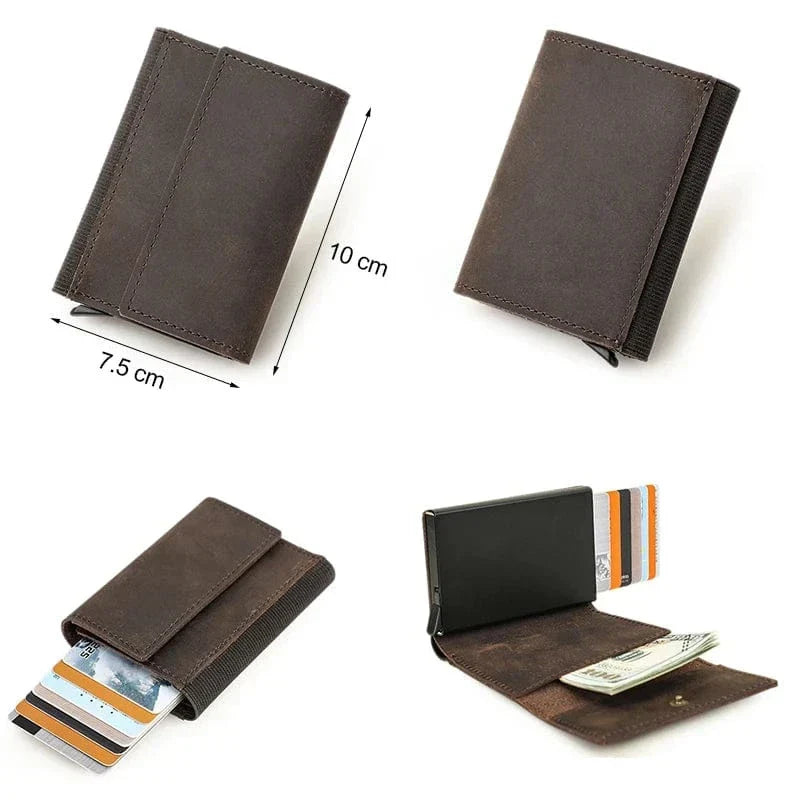 Porte-cartes rigide homme à éjection automatique, anti-piratage