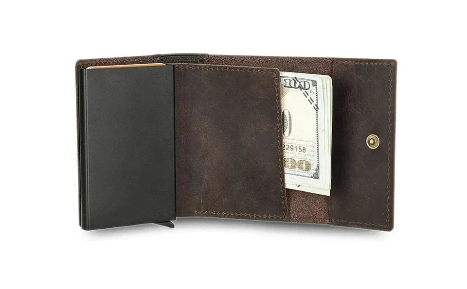 Porte-cartes rigide homme à éjection automatique, anti-piratage