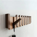 Porte-manteau mural en bois façon touches de piano