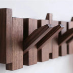 Porte-manteau mural en bois façon touches de piano