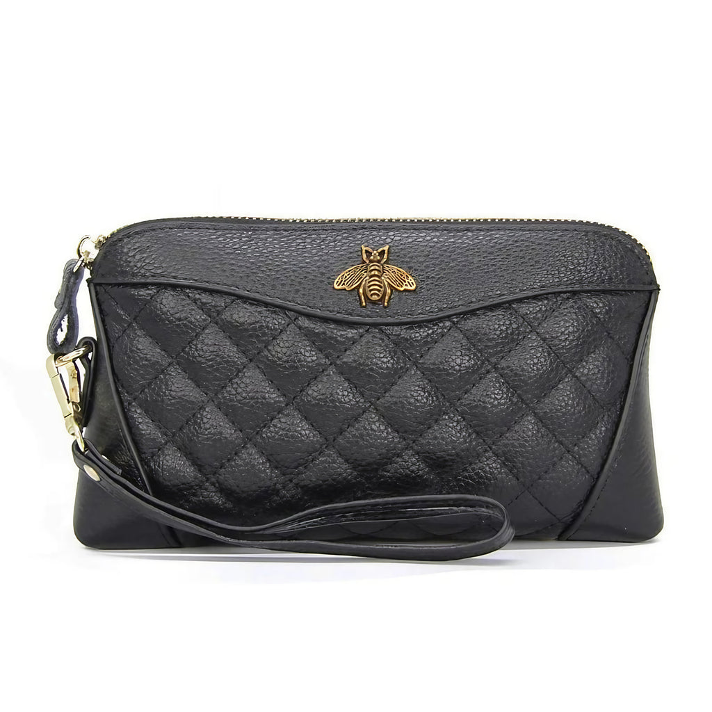 Portefeuille compagnon femme en cuir zippé, 21 cm, cinq coloris