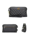 Portefeuille compagnon femme en cuir zippé, 21 cm, cinq coloris