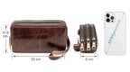 Portefeuille homme 3 volets en cuir, cinq coloris dont camel