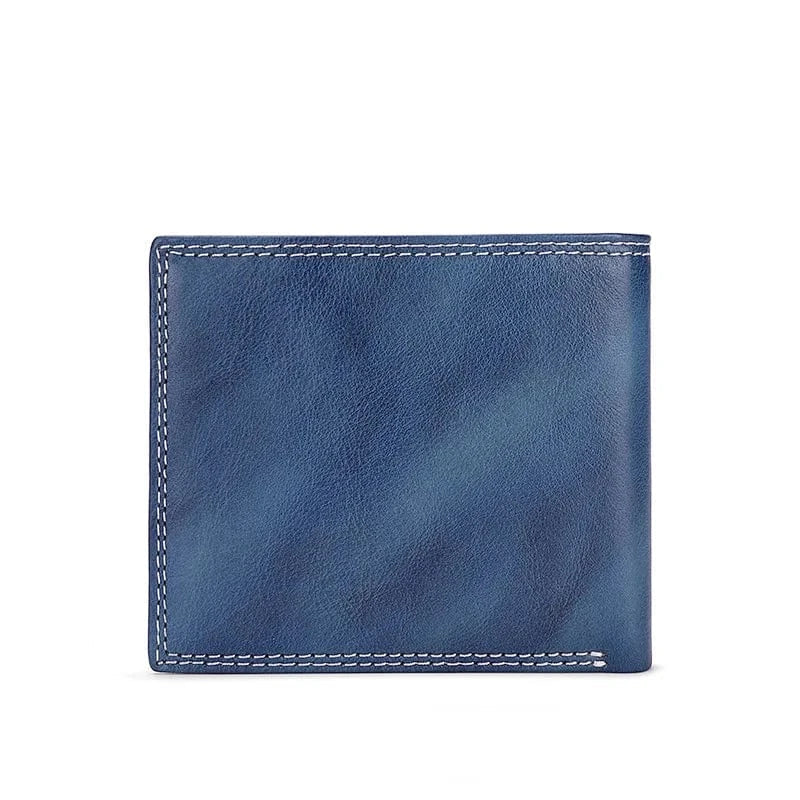 Portefeuille pochette homme en cuir, deux tailles, six coloris