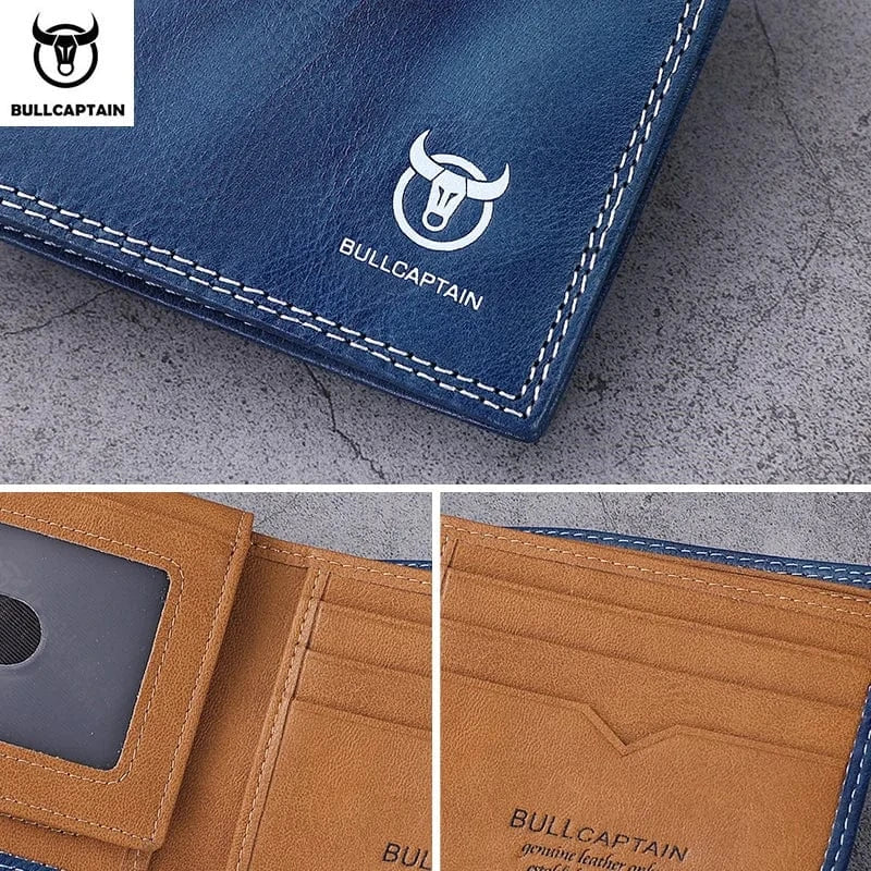 Portefeuille pochette homme en cuir, deux tailles, six coloris