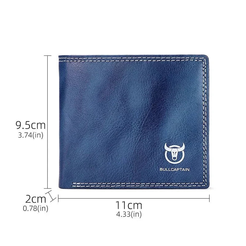 Portefeuille pochette homme en cuir, deux tailles, six coloris