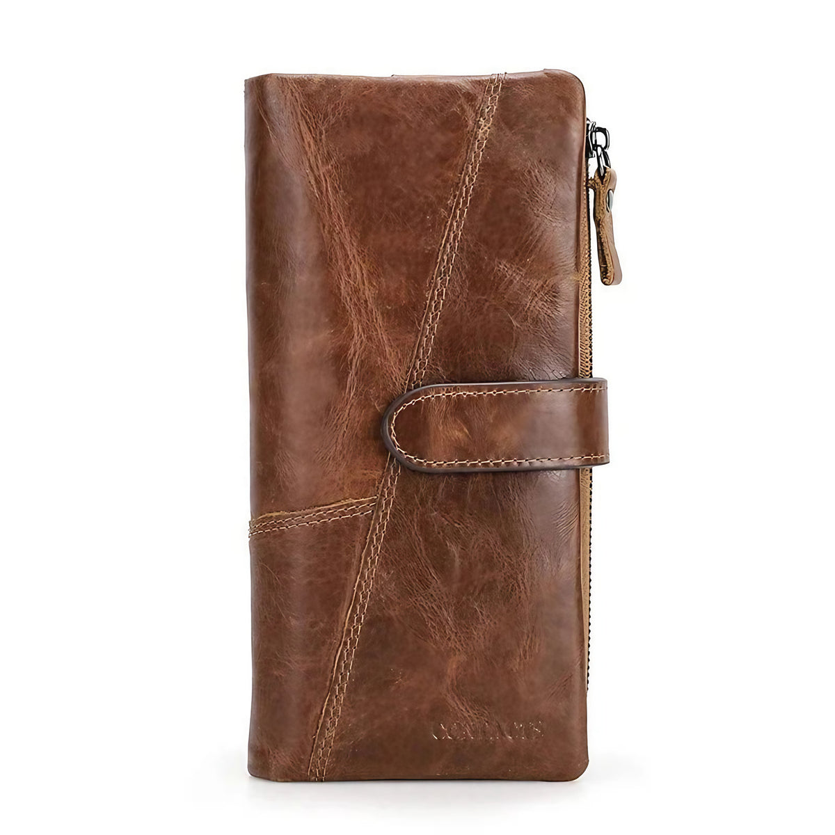 Portefeuille homme en cuir vintage, grand ou moyen format