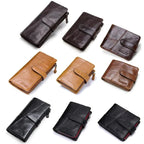 Portefeuille homme en cuir vintage, grand ou moyen format
