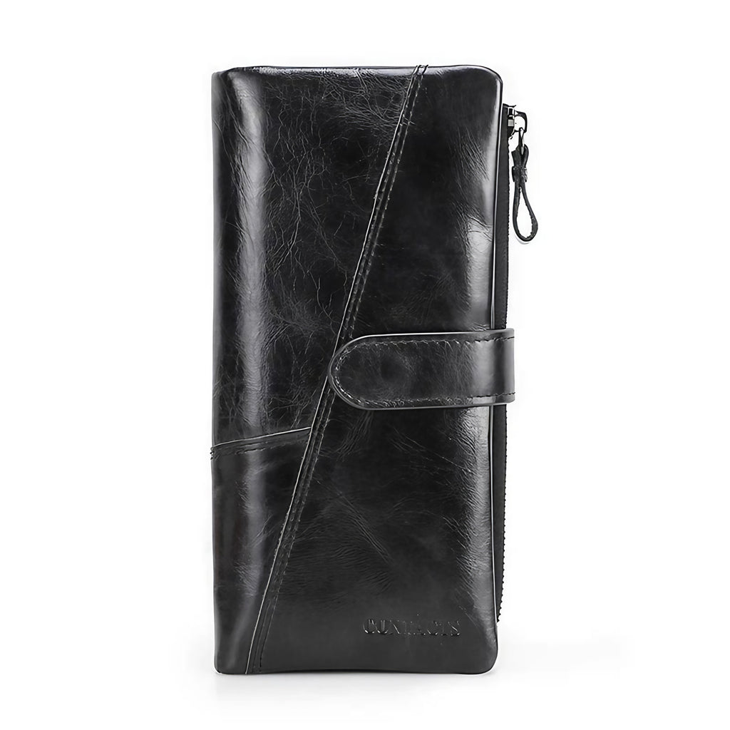 Portefeuille homme en cuir vintage, grand ou moyen format