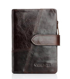 Portefeuille homme en cuir vintage, grand ou moyen format