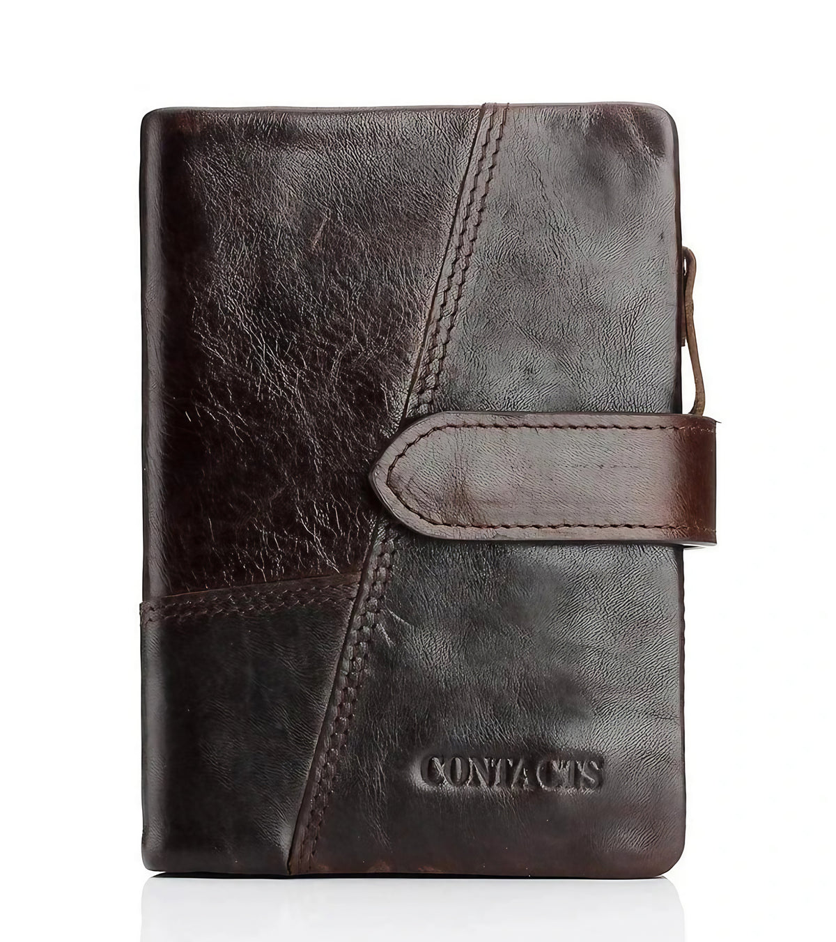 Portefeuille homme en cuir vintage, grand ou moyen format