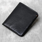 Portefeuille homme extra-plat en cuir, style rétro, 100 g