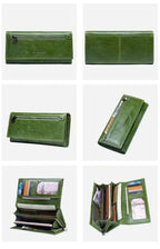 Portefeuille long femme avec place pour le téléphone, six coloris