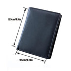 Portefeuille slim homme en cuir, trois volets, anti sans contact