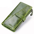 Portefeuille zippé femme, pochette téléphone, sept coloris