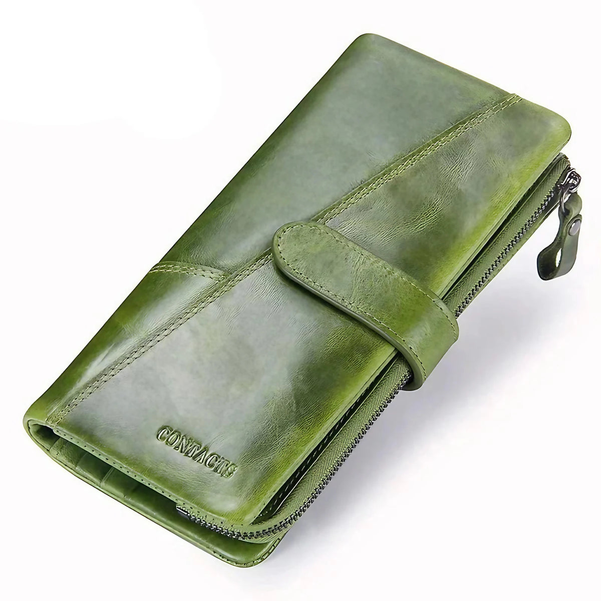 Portefeuille zippé femme, pochette téléphone, sept coloris