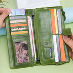 Portefeuille zippé femme, pochette téléphone, sept coloris