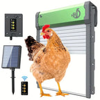 Porte automatique de poulailler solaire, minuterie et télécommande