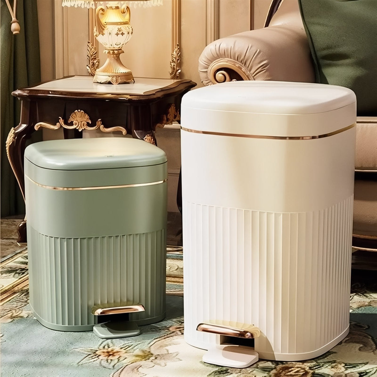 Poubelle à pédale à fermeture douce, 8, 10 ou 15 litres