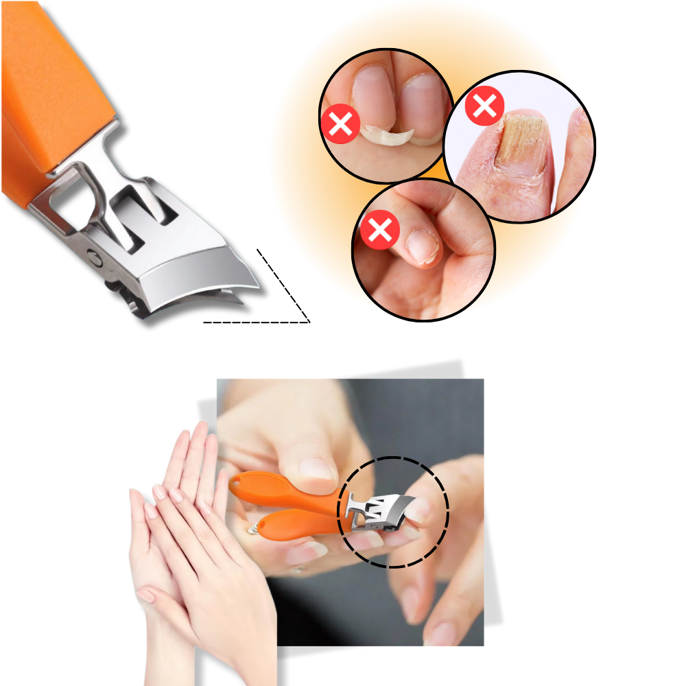 Coupe-ongles à grande ouverture pour ongles épais