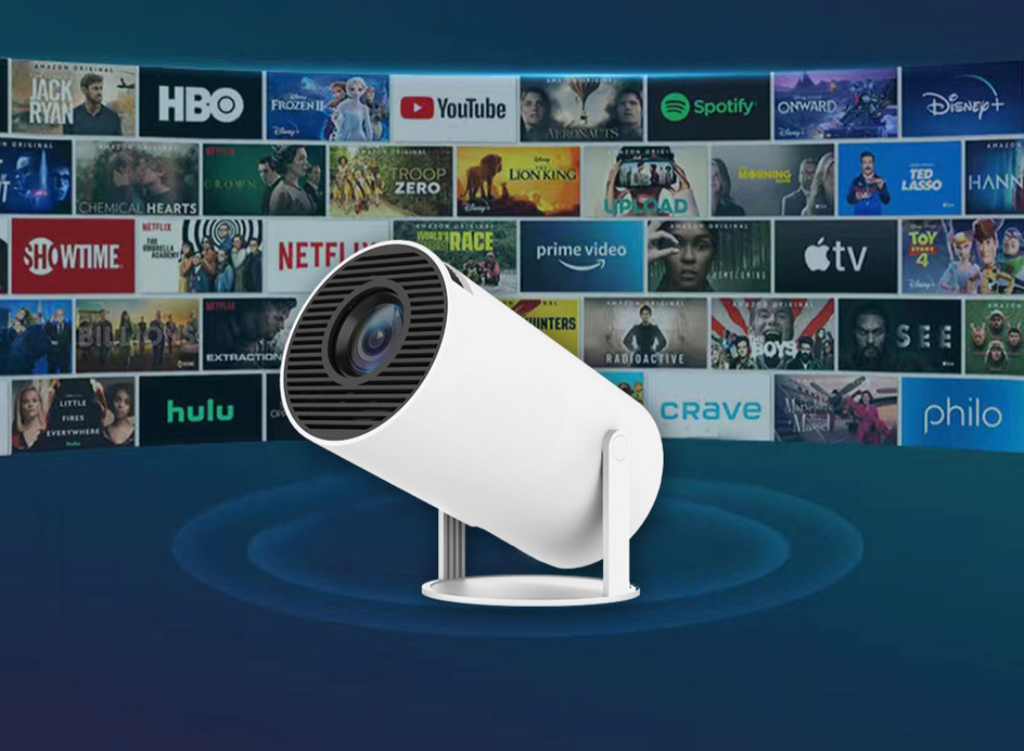 Vidéoprojecteur portable 4K HD, compact pour le home cinéma