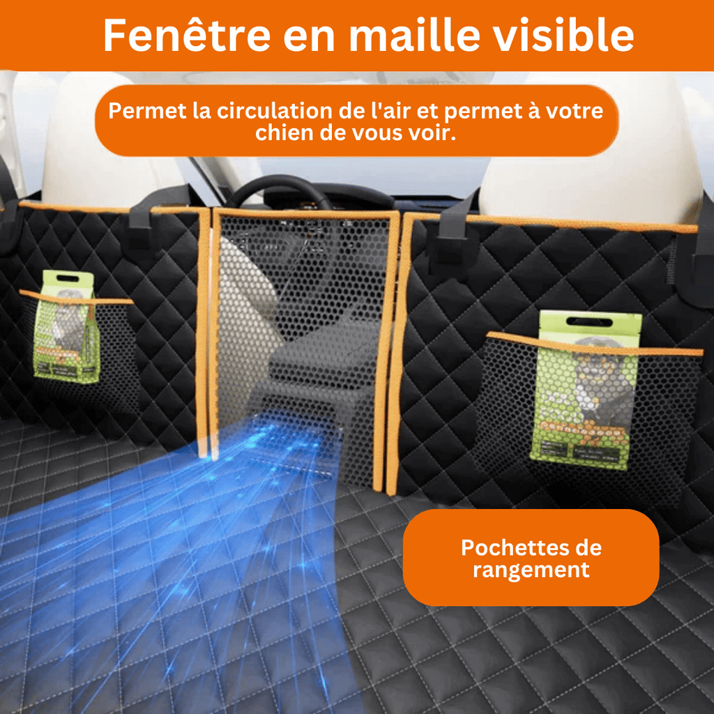 Housse de siège de voiture pour chien, résistante à l'eau