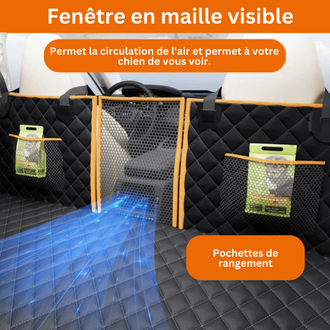 Housse de siège de voiture pour chien, résistante à l'eau