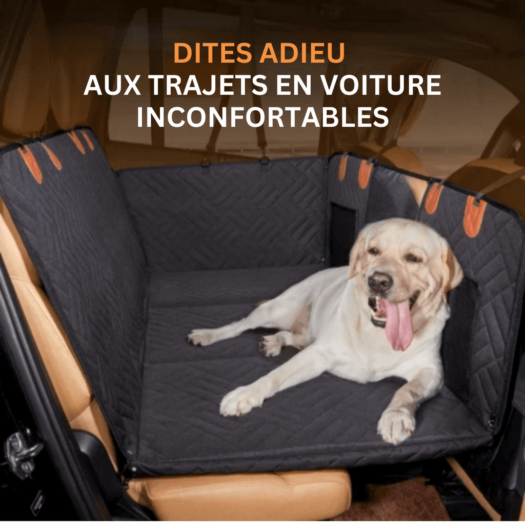 Housse de siège de voiture pour chien, résistante à l'eau