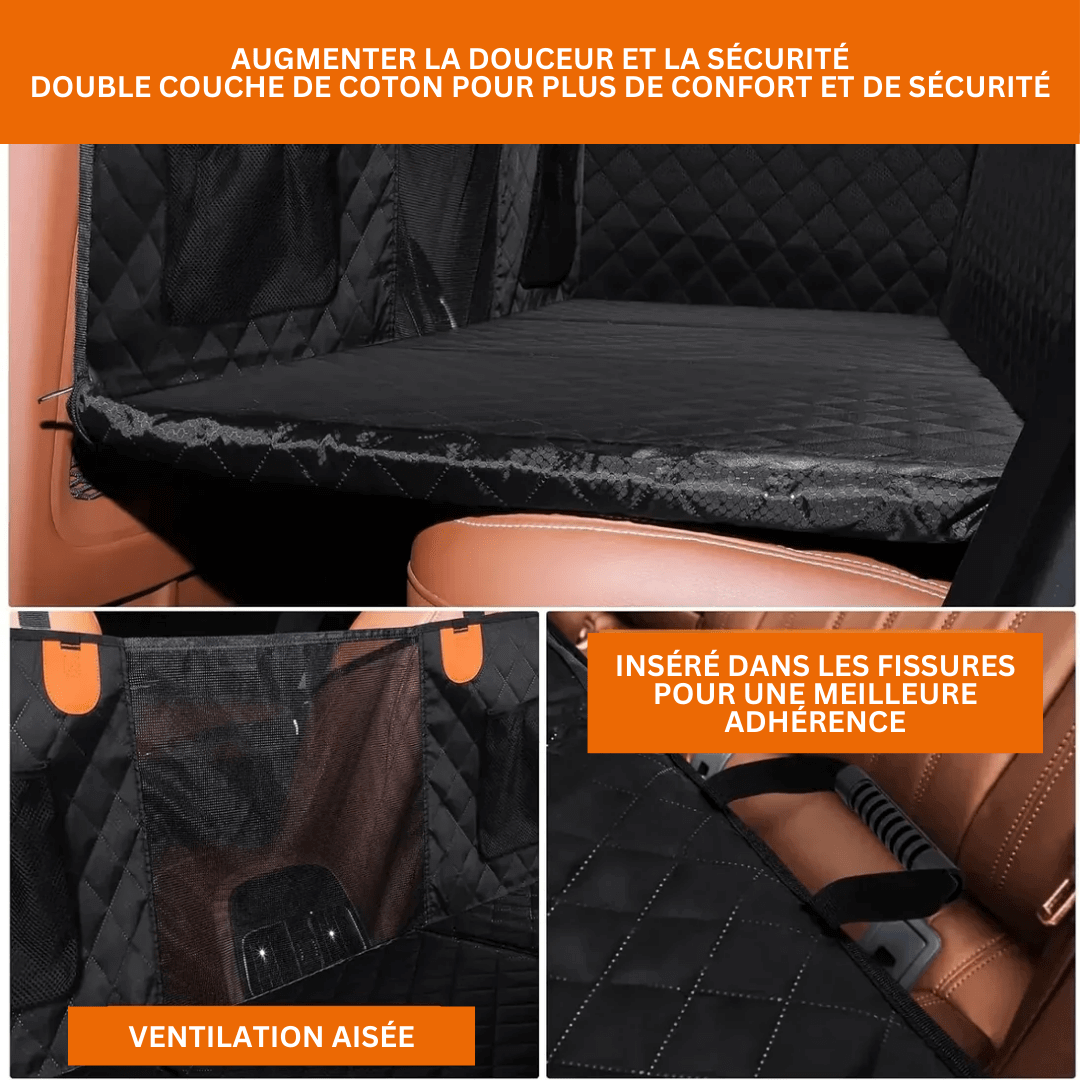 Housse de siège de voiture pour chien, résistante à l'eau