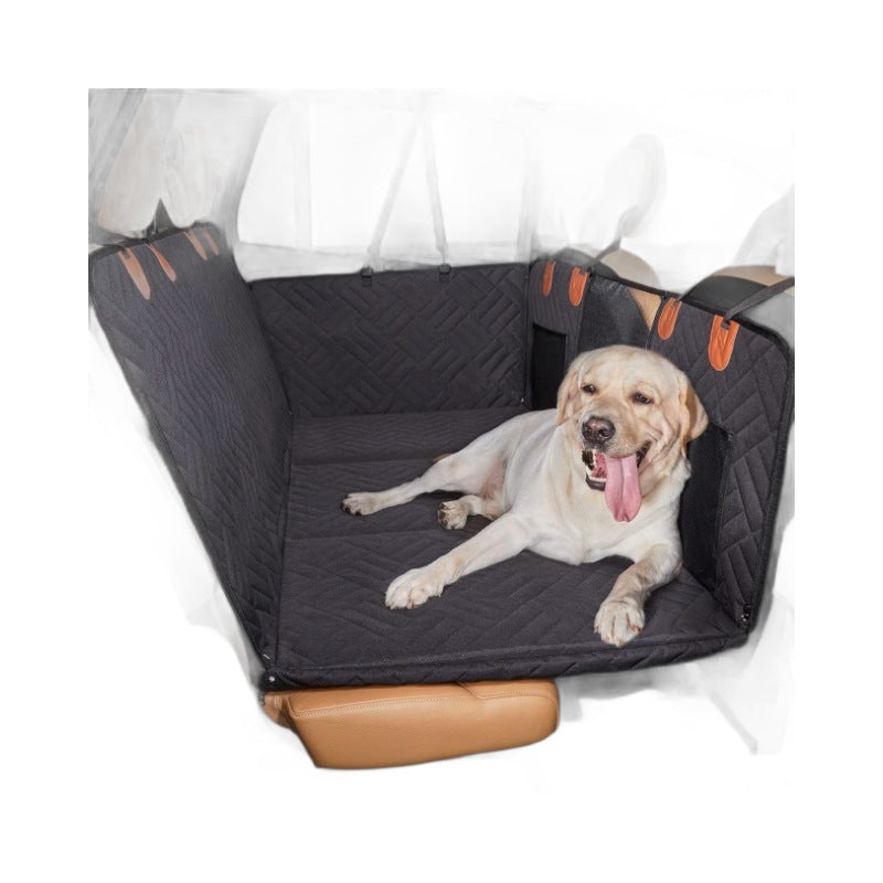Extension de banquette arrière pour chien, rembourrée, à sangles