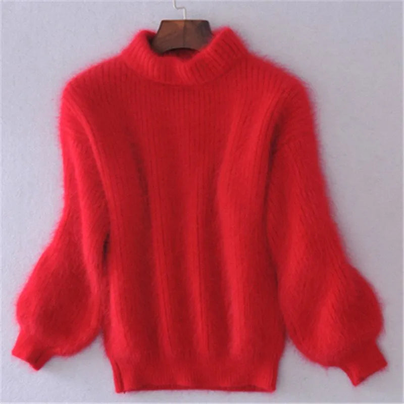Pull doux femme coupe classique, six coloris, du S au 3XL
