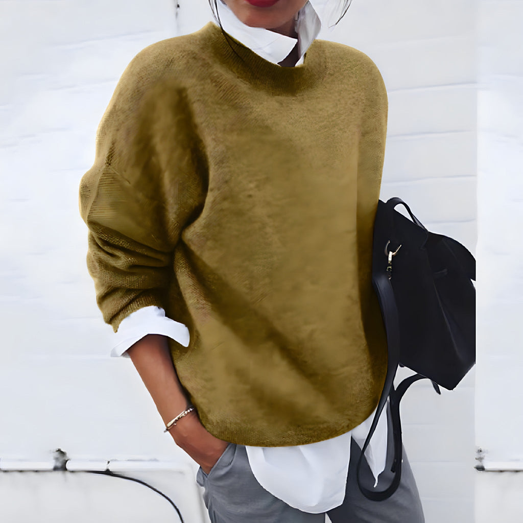 Pull femme doux et chaud, cinq coloris, du S au 3XL, vert