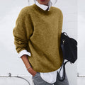 Pull femme coupe classique, cinq coloris, du XS au 3XL, kaki
